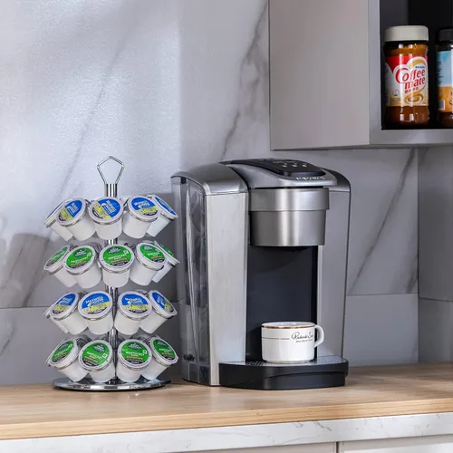 Vista 7 de Soporte para cápsulas de café K de almacenamiento de 4 niveles compatible con 36 cápsulas K-Cup