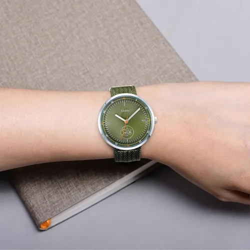 Vista 3 de Relojes deportivos impermeables para mujer, correa de nailon, reloj analógico de cuarzo, regalo para niñas y señoras