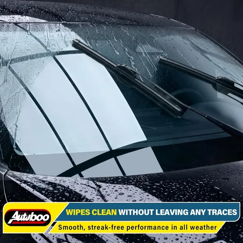 Vista 8 de AUTOBOO Limpiaparabrisas de silicona profesional de 16 + 16 pulgadas