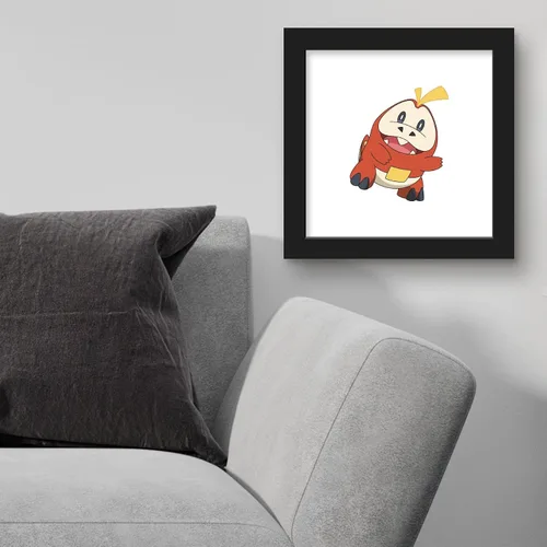Vista 3 de Trends International Gallery Pops Pokémon - Póster de pared de Fuecoco, 12.00 x 12.00 pulgadas, versión de marco negro