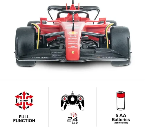 Vista 3 de RASTAR Coche de F1 1:12 Ferrari F1-75 Auto de juguete a control remoto, Ferrari F1 RC Car para niños y adultos, 2022 F1 Challenger, 2.4GHz