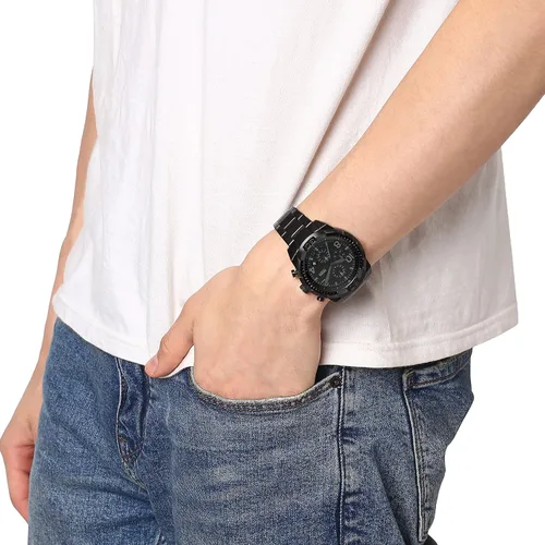 Vista 6 de Fossil Bronson Reloj casual de cuarzo para hombre con correa de acero inoxidable o cuero Reloj cronógrafo Bronson