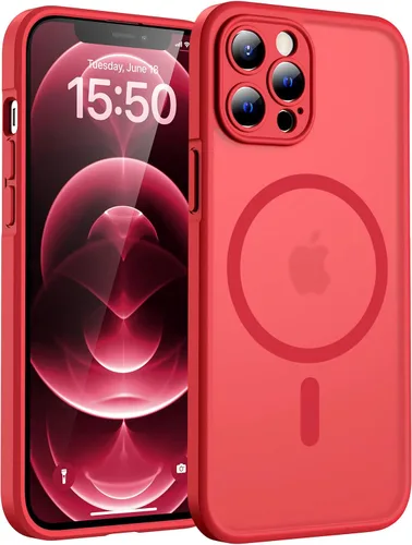 Vista 249 de TOCOL Funda para iPhone 11, compatible con Magsafe, protección completa de cámara, imanes integrados, protección contra caídas, funda translúcida