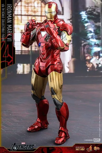 Vista 4 de Hot Toys Figura de Marvel The Avengers Iron Man Mark VI DIECAST a escala 1/6