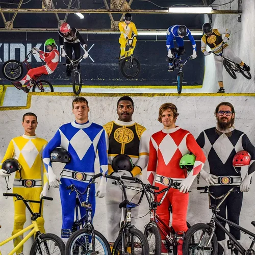 Vista 3 de Morphsuits Disfraz blanco Power Ranger para adultos disfraz de superhéroe de Halloween para hombre