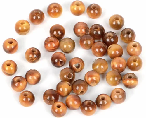 Vista 30 de AD Beads Cuentas de gema natural de 8 mm redondas sueltas con gran agujero de 2,5 mm, 40 piezas (turquesa africana)