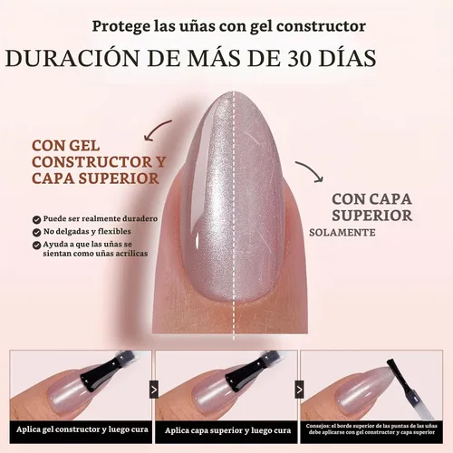 Vista 2 de BTArtboxnails - Uñas postizas cortas a presión, 160 unidades Aurora - Ataúd corto