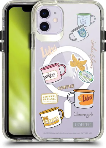 Vista 85 de Head Case Designs Gilmore - Funda negra a prueba de golpes con diseño de dibujos animados para niñas con licencia