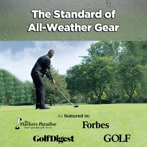 Vista 5 de Long Sleeve Golf Rain Jacket - Three Layer Long Sleeve Golf Jackets for Men, Lightweight and Breathable