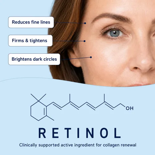 Vista 3 de Enaskin Naturals Parches debajo de los ojos para ojos: 30 pares de mascarillas de gel de ojos de colágeno de retinol - Reduce las arrugas hinchadas