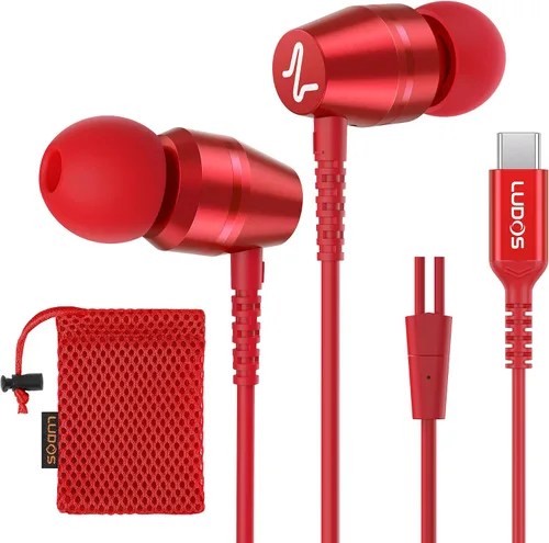 Vista 35 de LUDOS OMNITONE Auriculares con cable in-ear, 5 años de garantía, auriculares con micrófono, conector de 3.5 mm, auriculares con cable