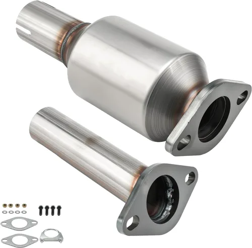 Vista 104 de PHILTOP Convertidor Catalítico de Ajuste Directo para Murano 2009 2010 2011 2012 2013 2014 3.5L, Cáscara de Acero Inoxidable Aluminio 203-1010