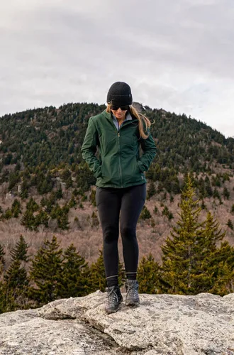 Vista 9 de Avalanche Leggings básicos de cintura alta con forro polar y bolsillos para mujer