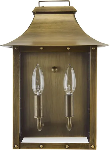 Vista 13 de Acclaim Lighting 8413AB Linterna vintage de latón sólido de una luz regulable montada en pared para exteriores clasificada para humedad con vidrio