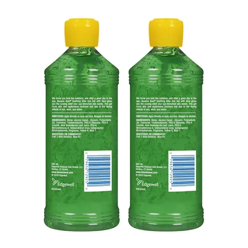Vista 8 de Banana Boat Gel calmante para después del sol con Aloe Twin Pack Gel de aloe vera, alivio de quemaduras solares, cuidado después del sol, 16 onzas