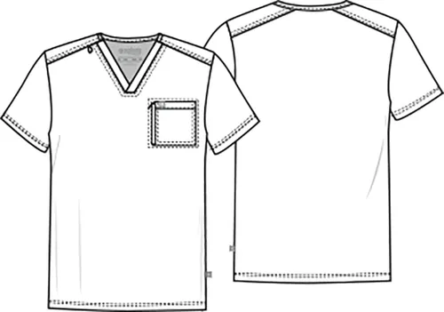 Vista 6 de Cherokee Euphoria CK887A - Camisa quirúrgica para hombre, cuello en V