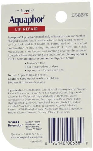 Vista 2 de Aquaphor Reparación de labios, 0.35 onzas (paquete de 6)
