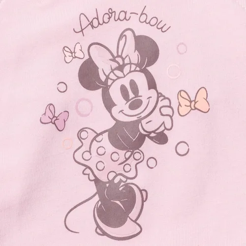 Vista 6 de Disney Minnie Mouse - Conjunto de 3 piezas de camiseta y sombrero de rizo francés para bebés y niñas
