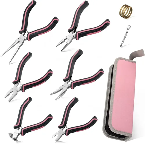 Vista 21 de Mini alicates de corte diagonal de 4 pulgadas, cortadores laterales con resorte Mini Diagonal Wire Cutters, for Jewelry Making, Artificial