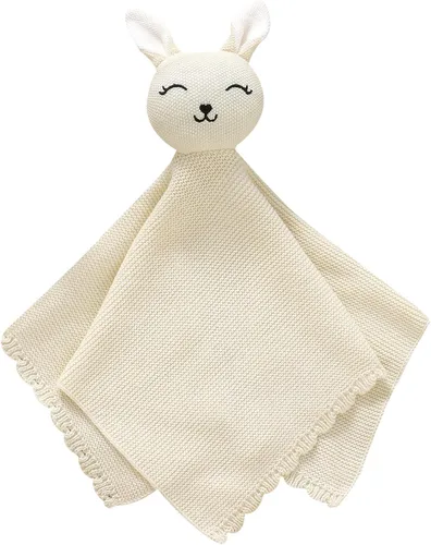 Vista 9 de LAWKUL Manta de seguridad suave para recién nacidos, niños y niñas, de punto para acurrucarse, cómoda, color camel, 16 x 16 pulgadas