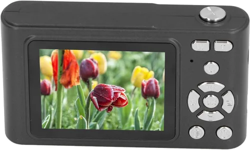 Vista 5 de Cámara digital HD Vintage 4K 2.4in 48MP 16X Zoom sin vibración para fotografía, grabación de video, viajes (negro)