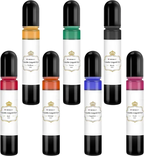 Vista 11 de YRYM HT Tinte de vela, 12 colores para hacer velas (12 botellas)