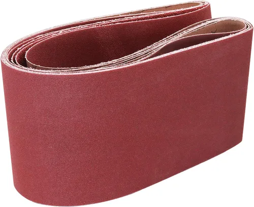 Vista 7 de 1 cinta de lija de óxido de aluminio de 42 pulgadas, papel de lija abrasivo de grano surtido 40/80/120/240 para lijadora de banda, paquete de 24