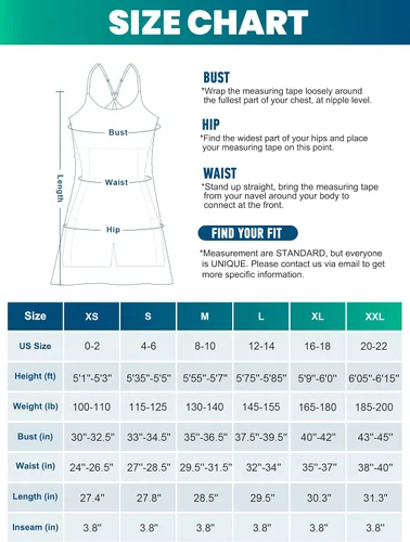 Vista 6 de Vestido de tenis para mujer, vestido de entrenamiento con brasier integrado y bolsillos cortos, vestido de verano para golf, vestidos atléticos
