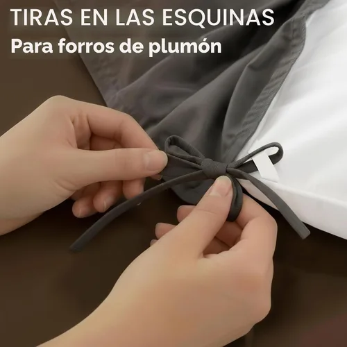 Vista 6 de Utopia Bedding - Juego de edredones de plumón con inserción de edredón acolchado con esquinas y pestañas, edredones alternativos cosidos en caja