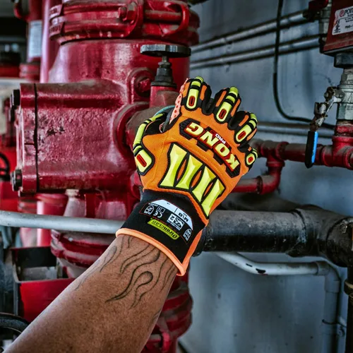 Vista 4 de Ironclad KONG® PRO Guante, Naranja