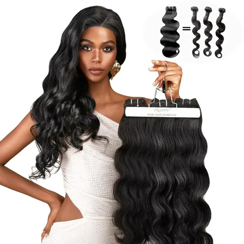 Vista 12 de TRIIPPY Paquetes de Ondas Corporales de Cabello Humano, 100% Cabello Camboyano Crudo Ondulado 3 Paquetes, Triple la Vida Útil Comparado con Paquetes