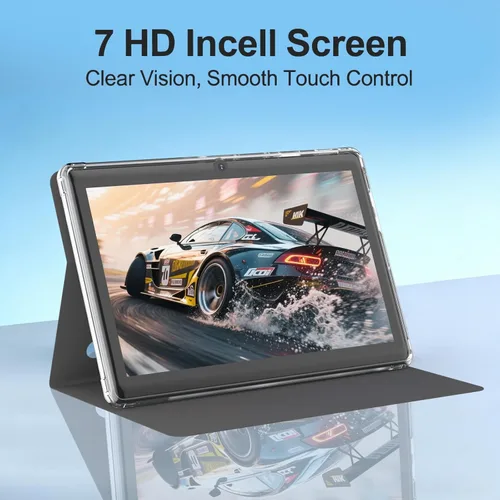 Vista 4 de DIGITHINK Tablet Android 14 de 7 pulgadas, 8 GB de RAM (3 + 5 GB expandido) + 32 GB de ROM, pantalla táctil HD, cámaras duales de 2 MP, batería