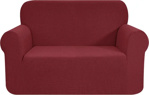 Vista 84 de CHUN YI - Funda elástica de 1 pieza para sillón grande, funda protectora suave de Jacquard con elastano, detalle de cuadros y parte inferior