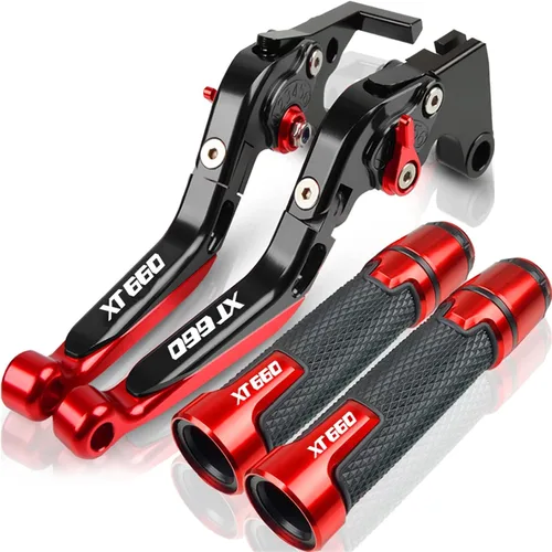 Vista 18 de Para Yamaha XT660 XT660X XT660R XT660Z 2004-2020 Palancas de embrague de freno extensibles plegables para motocicleta, embrague de freno ajustables