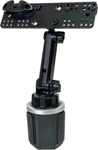 Vista 4 de Lido Soporte para vasos con ajuste de altura y soporte de micrófono para Anytone BaoFeng Icom Kenwood Yaesu Wouxon HT