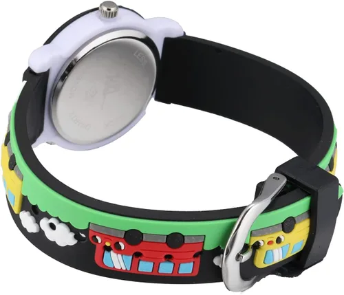 Vista 5 de Relojes de pulsera de silicona con dibujos animados 3D para niños y niñas de 3 a 10 años