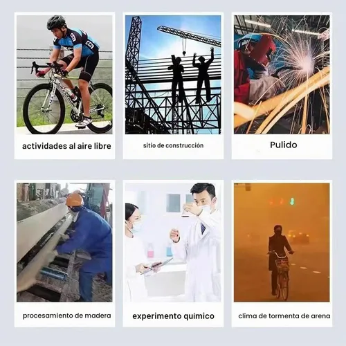 Vista 8 de Gafas de seguridad 6 unidades - Gafas de protección antiempañamiento - Lentes transparentes ajustables, protección ocular suave y ligera