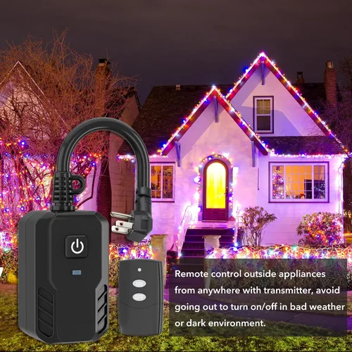 Vista 4 de BN-Link Interruptor de luz inalámbrico con control remoto para interiores