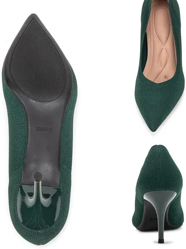 Vista 7 de Zapatos de tacón bajo con punta puntiaguda para mujer