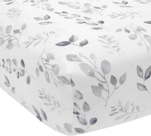 Vista 18 de Lambs & Ivy Baby Blooms Acuarela Floral/Mariposa Sábana Bajera de Algodón Ajustable para Cuna