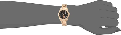 Vista 5 de U.S. Polo Assn. USC40135 Reloj analógico de cuarzo dorado para mujer, Oro