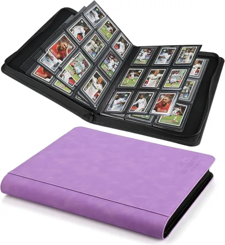 Vista 26 de Carpeta Toploader CARDBINDER, Estuches Duros Toploader, Fundas de 4 Bolsillos para hasta 128 Tarjetas. Carpeta de Tarjetas Toploader con Fundas