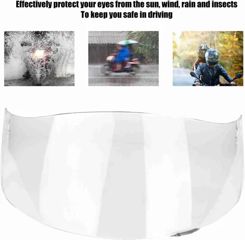 Vista 6 de Repuesto de protector facial para casco de motocicleta, visera de casco de motocicleta compatible con AGV K1 K1S K3 SV K5 K5S con protección UV