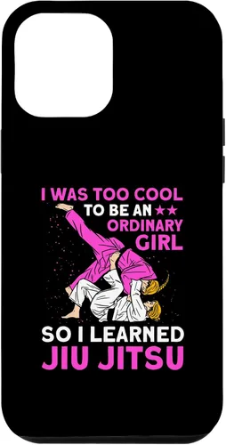 Vista 6 de Funda de Jiu Jitsu brasileño para iPhone 15 demasiado genial para ser una chica ordinaria