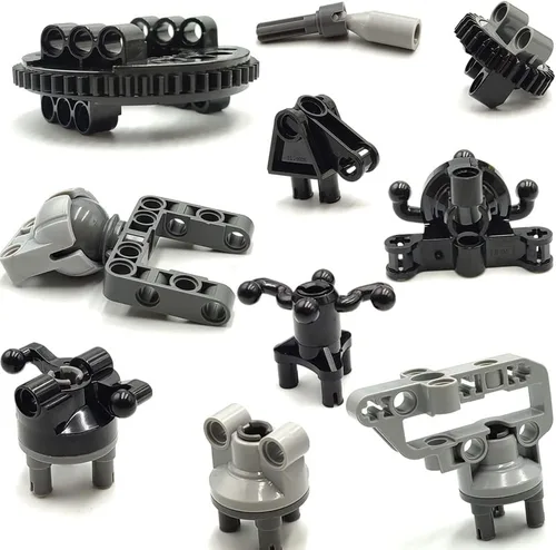 Vista 7 de dspitwod MOC - Conectores de ruedas técnicas, engranaje de bastidor, suspensión de coche, accesorios de ladrillo, juegos de piezas, kits
