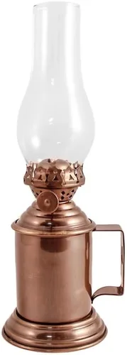 Vista 3 de Vermont Lanterns Lámpara de aceite de taza de taberna de latón - Farol de pared (latón 9.5 pulgadas)