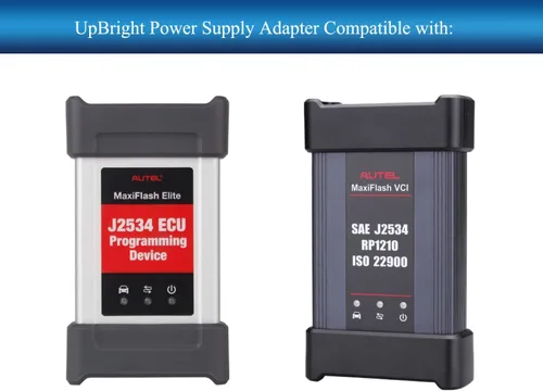 Vista 2 de UpBright Adaptador AC/DC compatible con Autel MaxiFlash Elite Pro VCI VCI+ J2534 ECU SAE J2534 rp1210 ISO 22900 Herramienta de programación