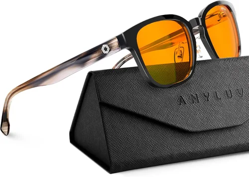 Vista 11 de ANYLUV Blue Light Glasses Men Women Computer Gaming Glasses Anti Eyestrain Lightweight Blue Light Blocking Glasses