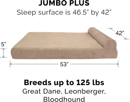 Vista 2 de Furhaven Cama para perro. Sofá estilo tradicional terapéutico. Sofá cama de lujo de sala para mascotas con funda extraíble, para perros y gatos