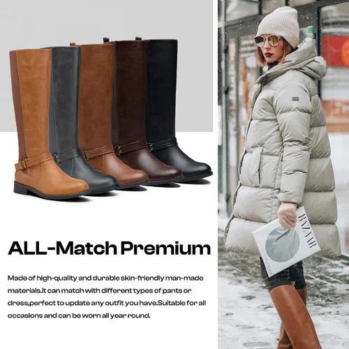 Vista 8 de Vepose Botas altas hasta la rodilla de equitación 955 Comfort para mujer
